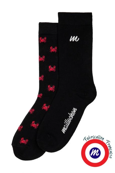 Le Pack Chaussettes MAILLOCHON CRABE Noir (X2) 5 Le Pack Chaussettes MAILLOCHON CRABE Noir (X2) – Image 3