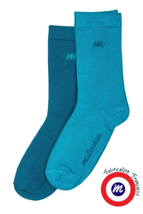 Le Pack Chaussettes MAILLOCHON REG Turquoise (X2) 5 Le Pack Chaussettes MAILLOCHON REG Turquoise (X2) – Image 3