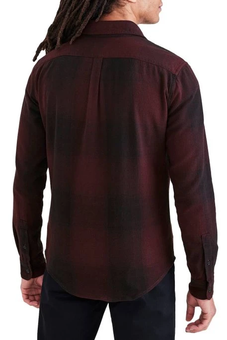 Chemise DOCKERS® ICON BUTTON Chromatic Black Bean 5 Chemise DOCKERS® ICON BUTTON Chromatic Black Bean – Image 3