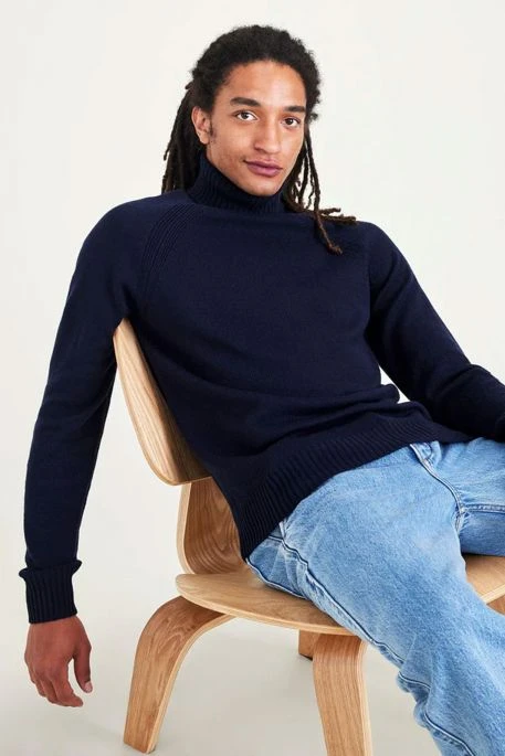 Pull DOCKERS® TURTLENECK Navy 3 Pull DOCKERS® TURTLENECK Navy