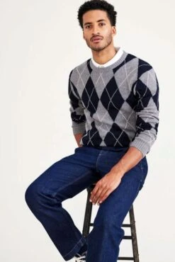 Pull DOCKERS® CRAFTED CREWNECK Argyle Gloria -Hommes Mode Vêtements Magasin dockers a6101 00 05 4