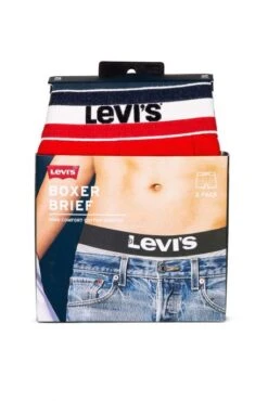 Levis Boxer LEVI'S® SPORT Red Black (pack X2) -Hommes Mode Vêtements Magasin fi3a0716