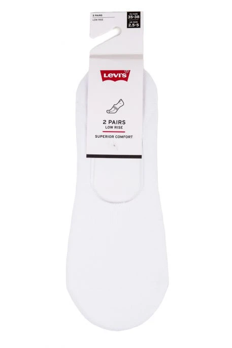 SOCKS LEVIS®NOSHOW 2 PACK Blanc 3 SOCKS LEVIS®NOSHOW 2 PACK Blanc