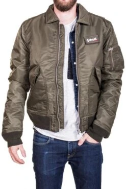 Bombers SCHOTT CWU Army Khaki -Hommes Mode Vêtements Magasin fi3a2828 1
