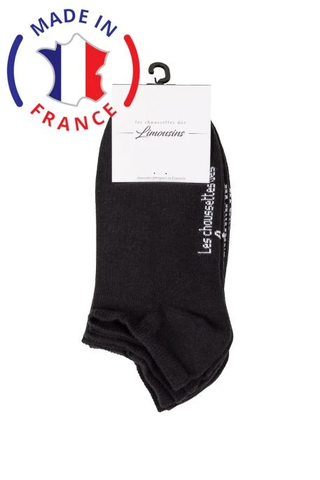Chaussettes BROUSSAUD LOW (pack X3) Noir 4 Chaussettes BROUSSAUD LOW (pack X3) Noir – Image 2