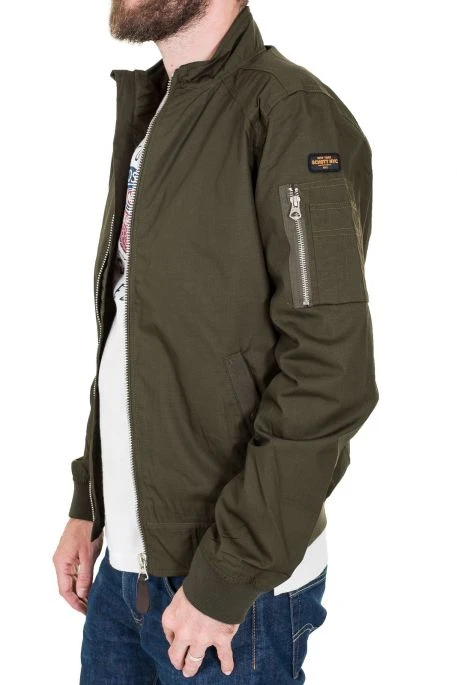Blouson SCHOTT KENNY Dark Kaki 6 Blouson SCHOTT KENNY Dark Kaki – Image 4