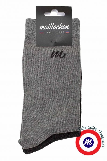 Le Pack Chaussettes MAILLOCHON REG Gris Chiné (X2) 3 Le Pack Chaussettes MAILLOCHON REG Gris Chiné (X2)