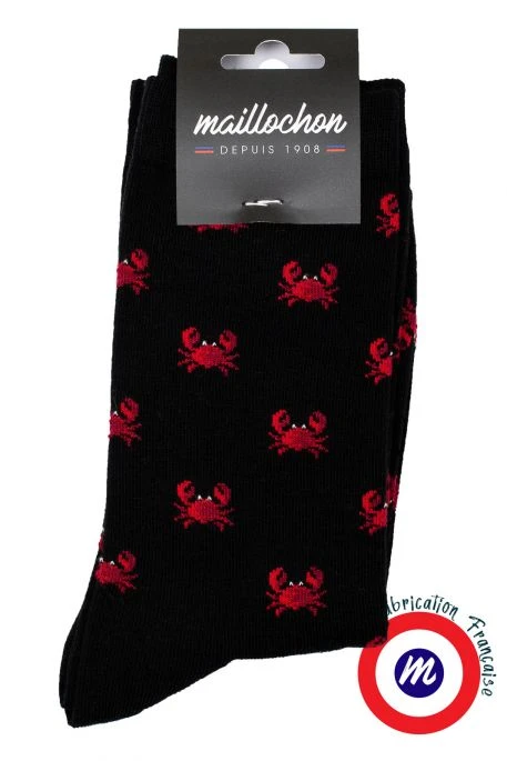 Le Pack Chaussettes MAILLOCHON CRABE Noir (X2) 4 Le Pack Chaussettes MAILLOCHON CRABE Noir (X2) – Image 2