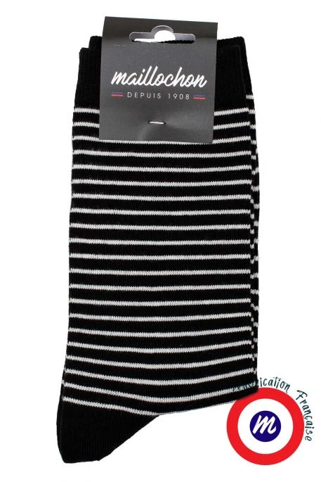 Le Pack Chaussettes MAILLOCHON MARINIERE Noir (X2) 5 Le Pack Chaussettes MAILLOCHON MARINIERE Noir (X2) – Image 3