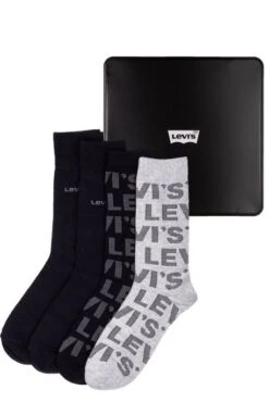 Levis Le Pack Chaussettes LEVI'S® REGULAR Black (X4)