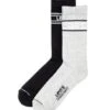 Le Pack Chaussettes LEVIS REG Mid Grey/Black (X2) -Hommes Mode Vêtements Magasin fi3a9865 2