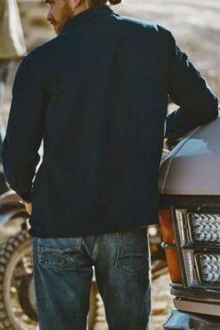 Veste FREEMAN T.PORTER CAMILO MILITARY Medieval Blue -Hommes Mode Vêtements Magasin freeman porter 23127 2