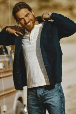 Veste FREEMAN T.PORTER CAMILO MILITARY Medieval Blue -Hommes Mode Vêtements Magasin freeman porter 23127 4