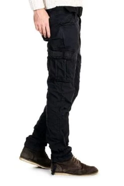 Pantalon SCHOTT CARGO BATTLE PKR Black -Hommes Mode Vêtements Magasin ima101013 66