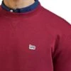 Sweat LEE PLAIN CREW Bordeaux