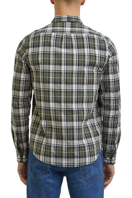 Chemise LEE BUTTON Olive 6 Chemise LEE BUTTON Olive – Image 4