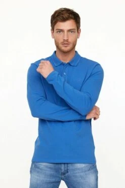 Polo LEE COOPER BAKO ML Celadon Blue 8 Polo LEE COOPER BAKO ML Celadon Blue -Hommes Mode Vêtements Magasin lee cooper 25778 4