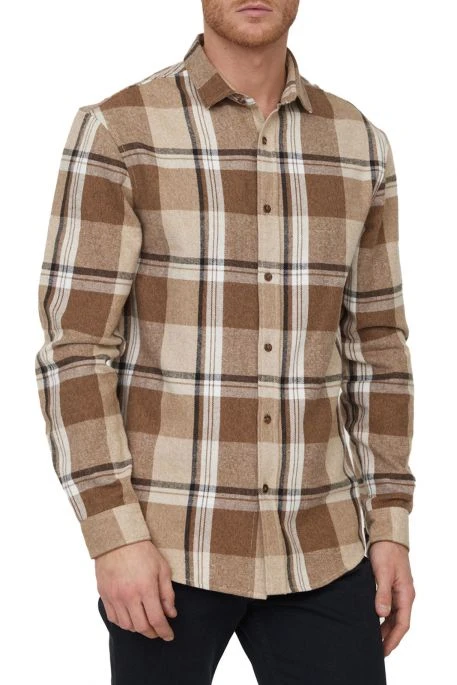 Chemise LEE COOPER DIOTE Camel 3 Chemise LEE COOPER DIOTE Camel