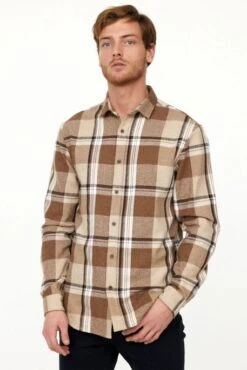 Chemise LEE COOPER DIOTE Camel 8 Chemise LEE COOPER DIOTE Camel -Hommes Mode Vêtements Magasin lee cooper 25782 3