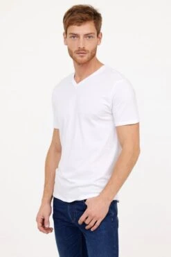 Tee Shirt LEE COOPER AJESSY Blanc 7 Tee Shirt LEE COOPER AJESSY Blanc -Hommes Mode Vêtements Magasin lee cooper ajessy w200 blanc 3