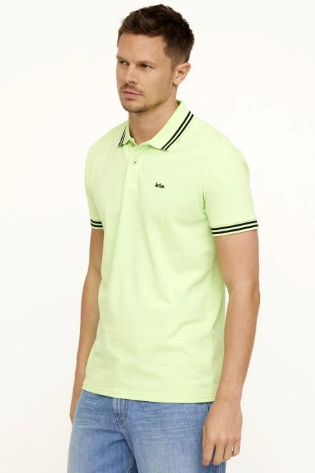 Polo LEE COOPER BARIO Lime 5 Polo LEE COOPER BARIO Lime – Image 3