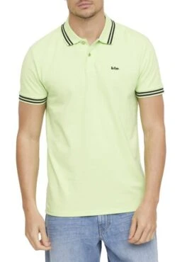 Polo LEE COOPER BARIO Lime 9 Polo LEE COOPER BARIO Lime -Hommes Mode Vêtements Magasin lee cooper bario s024 lime 2