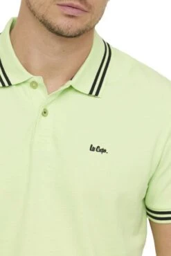 Polo LEE COOPER BARIO Lime 7 Polo LEE COOPER BARIO Lime -Hommes Mode Vêtements Magasin lee cooper bario s024 lime 4