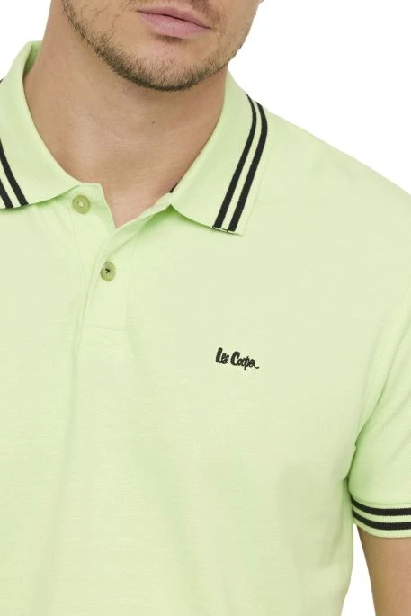 Polo LEE COOPER BARIO Lime 4 Polo LEE COOPER BARIO Lime – Image 2