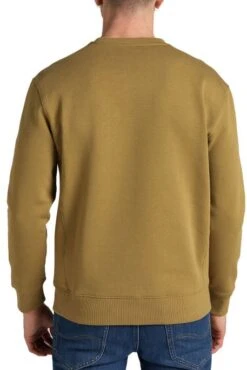 Sweat LEE PLAIN CREW Moutarde -Hommes Mode Vêtements Magasin lee l81i ry 85 3