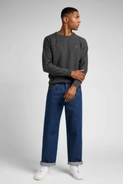 Pull LEE RAGLAN Dark Grey 9 Pull LEE RAGLAN Dark Grey -Hommes Mode Vêtements Magasin lee l83p kh 06 1