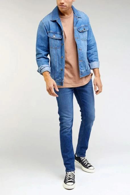 Veste En Jean LEE RIDER Blue Bird Mid Worn 4 Veste En Jean LEE RIDER Blue Bird Mid Worn – Image 2