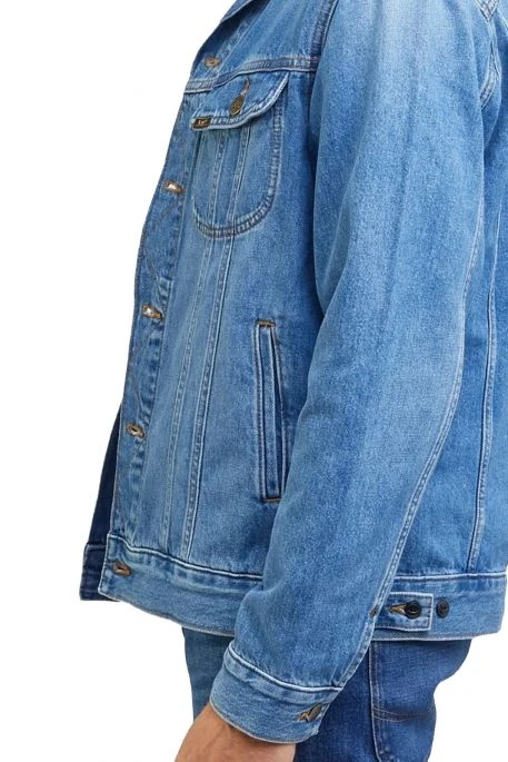 Veste En Jean LEE RIDER Blue Bird Mid Worn 6 Veste En Jean LEE RIDER Blue Bird Mid Worn – Image 4