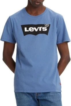 Levis Tee Shirt LEVI'S® GRAPHIC CREWNECK Sunset Blue -Hommes Mode Vêtements Magasin levis 22491 03 68 1