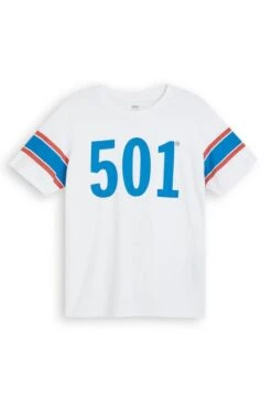 Levis Tee Shirt LEVI'S® 501® Stripe White -Hommes Mode Vêtements Magasin levis 22491 12 39 1