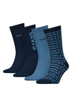 Levis Coffret De 4 Paires De Chaussettes LEVI'S® REG CUT Blue Combo