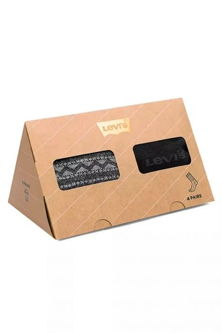 Levis Coffret De 4 Paires De Chaussettes LEVI'S® REG CUT Black Combo 3 Levis Coffret De 4 Paires De Chaussettes LEVI'S® REG CUT Black Combo