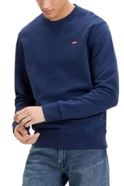 Levis Sweat LEVI'S® ORIGINAL CREW Dress Blue 7 Levis Sweat LEVI'S® ORIGINAL CREW Dress Blue -Hommes Mode Vêtements Magasin levis 35909 00 01 1