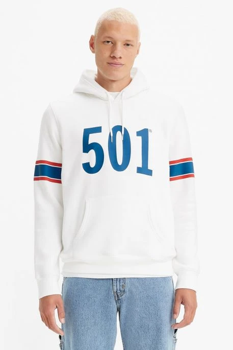 Levis Sweat LEVI'S® 501® HOODIE White 5 Levis Sweat LEVI'S® 501® HOODIE White – Image 3