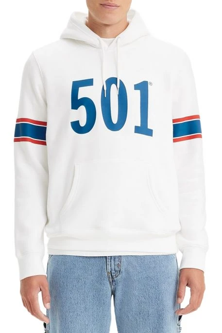 Levis Sweat LEVI'S® 501® HOODIE White 4 Levis Sweat LEVI'S® 501® HOODIE White – Image 2