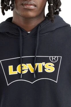 Levis Sweat LEVI'S® RELAXED GRAPHIC HOODIE Outline Caviar 7 Levis Sweat LEVI'S® RELAXED GRAPHIC HOODIE Outline Caviar -Hommes Mode Vêtements Magasin levis 38479 01 00 3