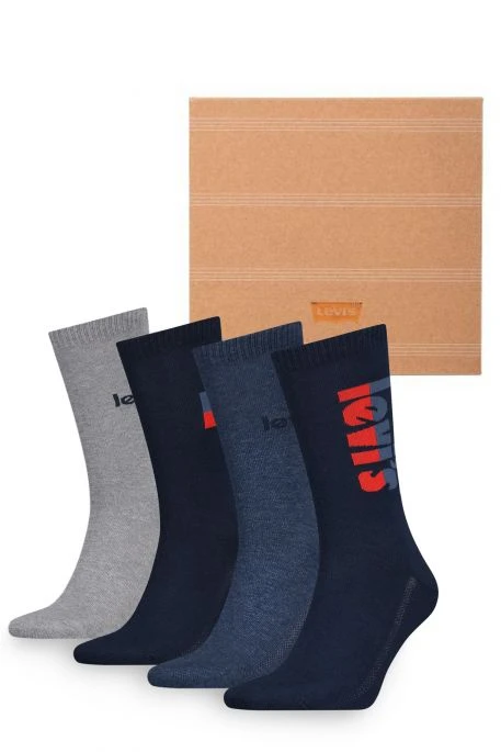 Levis Le Pack Chaussettes LEVI'S® REGULAR Blue Combo (X4) 3 Levis Le Pack Chaussettes LEVI'S® REGULAR Blue Combo (X4)