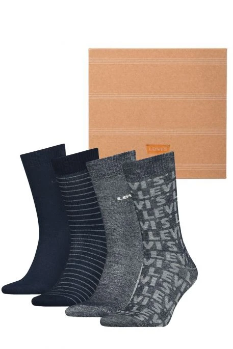 Levis Le Pack Chaussettes LEVI'S® REGULAR Denim (X4) 3 Levis Le Pack Chaussettes LEVI'S® REGULAR Denim (X4)