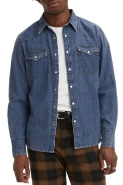 Levis Chemise En Jean LEVI'S® BARSTOW WESTERN Lower Haight -Hommes Mode Vêtements Magasin levis 85744 00 41 2