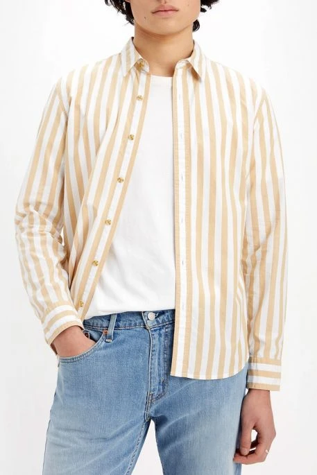 Levis Chemise LEVI'S® BATTERY HOUSEMARK Stripe Curry 6 Levis Chemise LEVI'S® BATTERY HOUSEMARK Stripe Curry – Image 4
