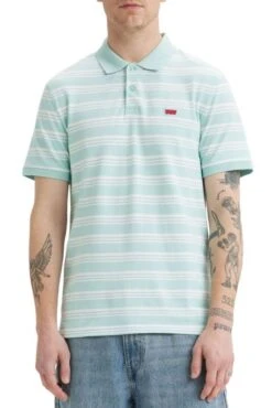 Levis Polo LEVI'S® HOUSEMARK SLIM Pastel Turquoise -Hommes Mode Vêtements Magasin levis a4842 00 07 3