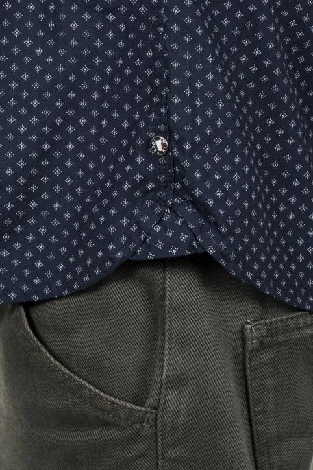 Chemise TEDDY SMITH CARTON Total Navy 4 Chemise TEDDY SMITH CARTON Total Navy – Image 2