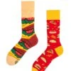 Chaussettes MANY MORNINGS FAST FOOD Rouge -Hommes Mode Vêtements Magasin mm fast food r96 1