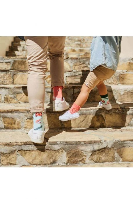 Chaussettes MANY MORNINGS FRUTTI DI MARE Corail 5 Chaussettes MANY MORNINGS FRUTTI DI MARE Corail – Image 3