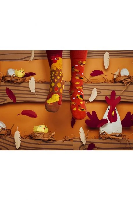 Chaussettes MANY MORNINGS GOLDEN EGGS Orange 3 Chaussettes MANY MORNINGS GOLDEN EGGS Orange