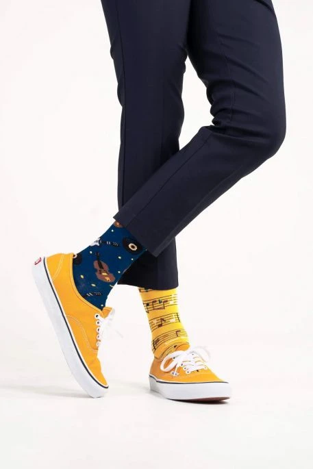 Chaussettes MANY MORNINGS FEEL FREEDA Bleu / Jaune 3 Chaussettes MANY MORNINGS FEEL FREEDA Bleu / Jaune